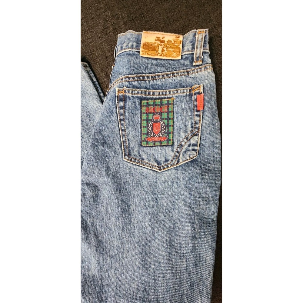 Vintage 90s‎ Marcel Dachet Denim Jeans Womens 12 W26 Blue Australia Acid Wash - Picture 3 of 12